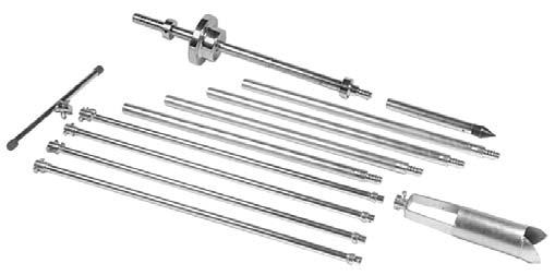 E drill rod extensions (H-4202.225), one auger head (H-4202.6), one auger T-handle (H-4202.4), four 36" auger extensions (H-4202.5), and one ASTM special technical publication #399 (H-4202.10).
