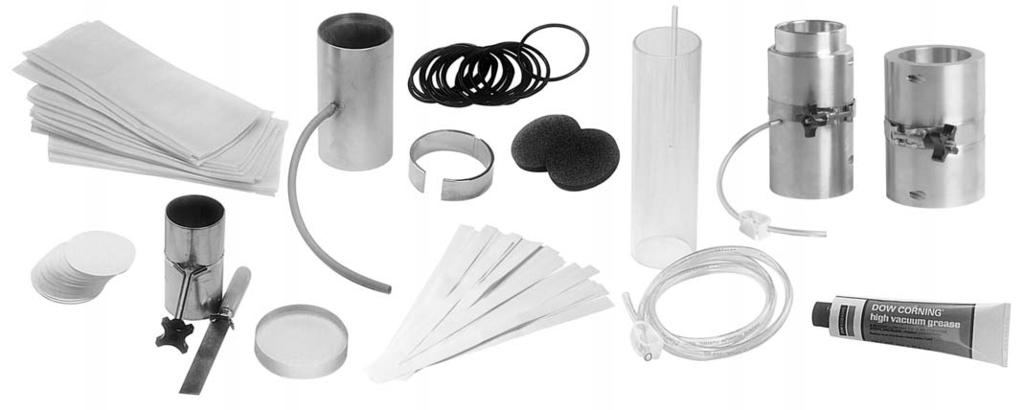 Clarkson Laboratory & Supply Inc - Humboldt Catalog Soil Section Page 159 Sales or Technical Assistance 1-800-544-7220 A. C. F. B. E. I. Triaxial Accessories J. A. Latex Membranes Made from non-porous latex rubber.