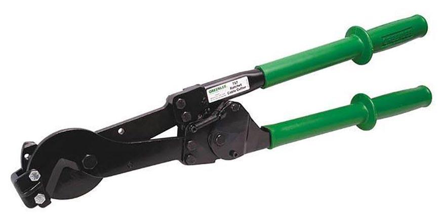 CUTTERS RATCHETING 756 757 758 45207 756 RATCHET CABLE CUTTER Extra thick blades, ground flat to reduce potential for breakage Ratchet action for heavy-duty cutting Two cutting actions - fast scissor