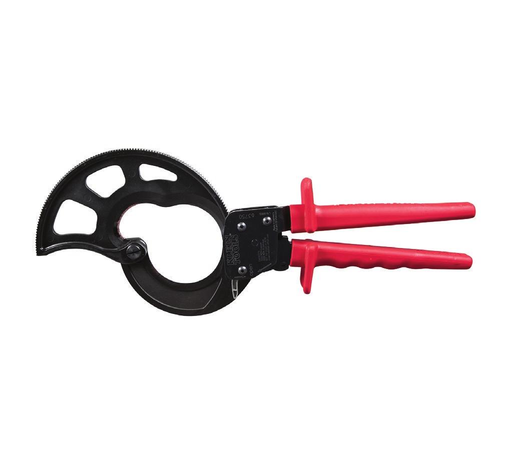 63711) Quick-release lever opens blades in every cutting position (Allows removal of the cable before completion of cut) Holds cable tight and allows, straight cuts with less effort Hardened steel