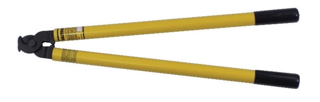 CUTTERS 10-202 CONDUCTOR CUTTERS WITH INSULATED HANDLES 10-070 INSULATED HANDLE CABLE SLICERS For use on soft copper and all aluminum cable only Not to be used on steel or ACSR cable Replaceable
