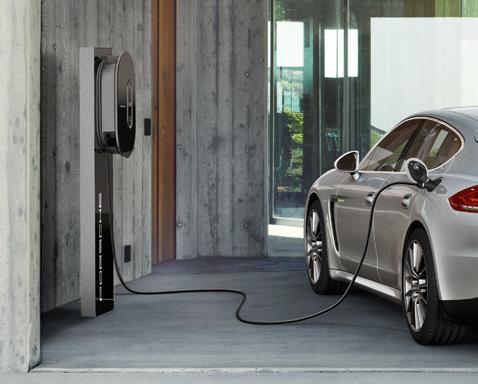 82 E-mobility E-mobility 83 [1] Charging pedestal Charge your vehicle easily and conveniently at home.