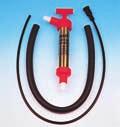 1001 other uses on any boat. Connection for ½ (13mm) ID hose. Foot adaptor for ½ (13mm) ID hose. 1 each ½ (13mm) ID hoses, 1 each 5 /16 (6.5mm) probe, 1 each ¼ (6mm) probe.