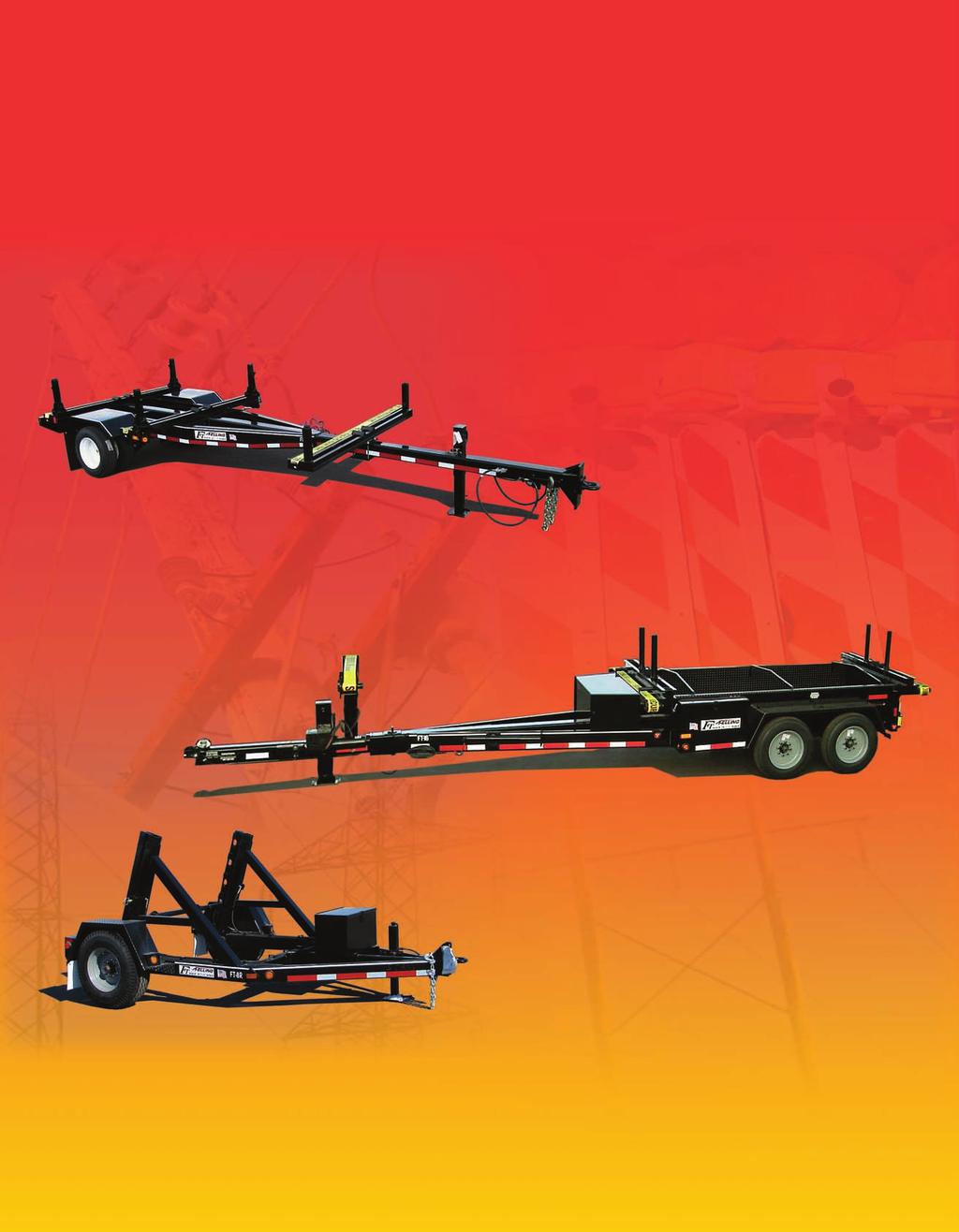 Pole for the Utility Industry By &Reel Trailers Load Capacities from 7,000 to 40,000 pounds!