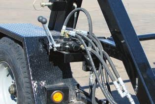 FT-10 Reel with Hydraulic Lift Optional mounted hydraulic rewind 10,000 lb. (4,545 kg) GVWR (1) 10,000 lb. oil bath hubs (2) 12-1/4 x 3-3/8 electric brakes 215/75/R17.