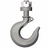 . In addition to above, load hooks should be inspected for cracks by the magnetic icle, dye penetrant or other suitable crack testing inspection method. This should be done at least once a year.
