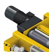 MOTORS AVAILABLE Offers wide range of hoist lifting speeds.