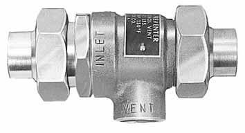 Series 9D Backflow Preventer with Intermediate tmospheric Vent Sizes: 2", 4" (5, 20mm) 9D Series 9D Backflow Preventer with Intermediate tmospheric Vent is specially made for smaller supply lines and
