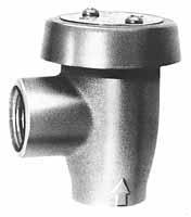 NPT male connections N88 - Sizes 4" and 8" (8 and 0mm) with NPT female bottom inlet and outlet connections. Bronze body pprovals Model 88 00 B64. Models 288/N88 289 N88 SIZE (DN) DIMENSIONS (PPROX.