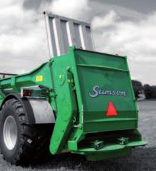 The FLEX spreader can be equipped with a hydraulic galvanized slurrygate to prevent the leakage