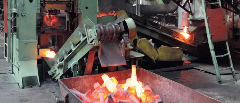 Technological processes: Existing equipment allows employing all main technologies used in forging process.
