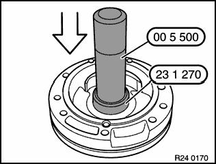 Drive in shaft seal with special tool 24 4 100.