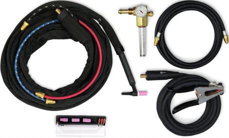 electrodes (1/16, 3/32 and 1/8 inch) W-400 (WP-18SC) Torch Kit 300186 Weldcraft W-400 (WP-18SC) 25-foot (7.