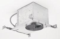 light commercial applications AirShield/AirTight Lamp aiming of 0 horizontally and 0 vertically 4" housing, line voltage, non-ic rated, for new construction. 4.9 4" housing, line voltage, IC rated, for new construction.