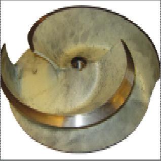 Semi-open impeller Corrosion and abrasion resistant Chrome Moly