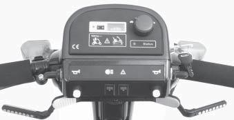 IV. YOUR SCOOTER CONTROL CONSOLE ASSEMBLY The control console assembly located on the front section houses all of the controls you need to operate your scooter. See figure 5. WARNING!