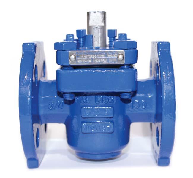 LINED PLUG VALVES COMPONENTS Class 150 Lbs FluoroSeal Lined Plug Valve, Bare Stem Body and Plug 1 Cover 2 Cover Bolts 2 Adjusting Bolts Thrust Washer Metal Diaphragm Delta Ring Diaphragm Lining (Body