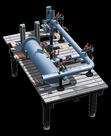 3D Welding tables for pipework various possibilities for clamping pipes equipment suggestion for pipework accessories kit 2 for