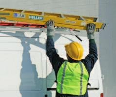 The ladder clamp can be adjusted to the height