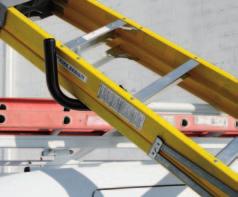 For heavier ladders an inclined rotation reduces