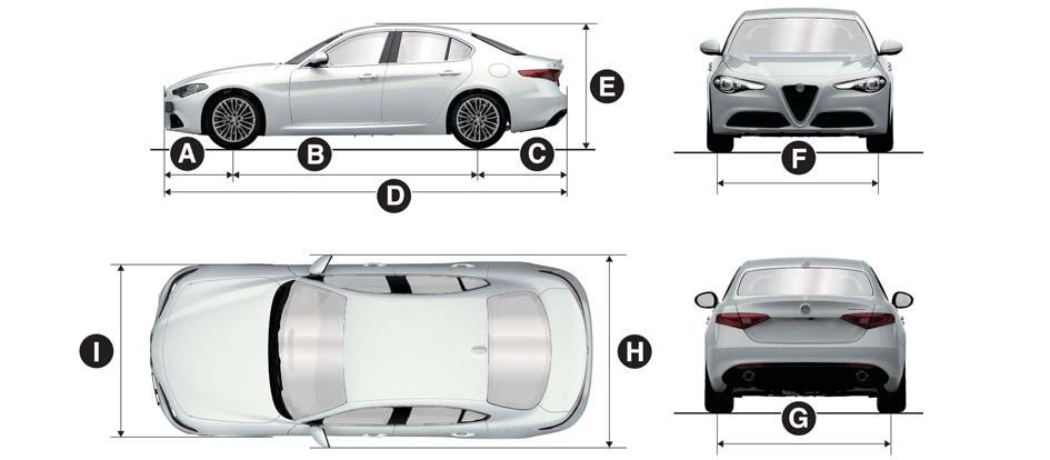 DIMENSIONS Dimensions Dimensions are expressed in inches and refer to the vehicle equipped