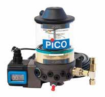 55cc/min P-120V 0.6-1.8cc/min adjustable Pressure relief valve: 280bar, fitted to each element Outlet tube size: 6mm Tube connection 2152024127 LCTRIC PUMPS 24v pump with 1.