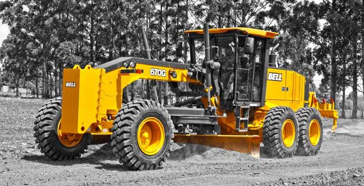 Motor Graders Bell Service Bulletin : Benefits of using a combination of low sulphur fuels with high quality lubricating oils Use of Bell recommended oils ensures efficient performance and optimum
