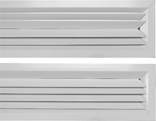 Linear bar grilles offer a choice of fixed air patterns with 0, 15 or 30 air deflection, a choice of bar widths and spacing and a wide choice of border/frame style combinations to suit most types of