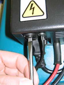 Unplug the charger s AC power supply cord before replacing the fuse.