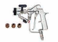 pressure 500 Bar 11130 L91X airless spray gun with M16X1,5 revolving fitting and super fast clean base Ref. 18270 11131 L91X airless spray gun with ¼ revolving fitting and super fast clean base Ref.