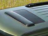 Liberty 2011 2008 B 5555 crylic smoked sunroof ventvisor follows the contours of the sunroof without interference in open or vent position.