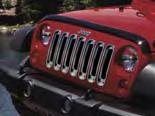 EXTERIOR Exterior ppearance - Grille ppliques These special grille inserts add a touch of orignality to your Jeep. Snap in design for easy installation.