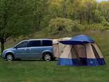 C H RY S L E R B Town & Country 2010 2008, B 22100 Blue and Gray tent is 10` x 10` and has two doors, large ``no-see-um`` mesh windows, exterior canopy, and two easy-to-use tent poles.