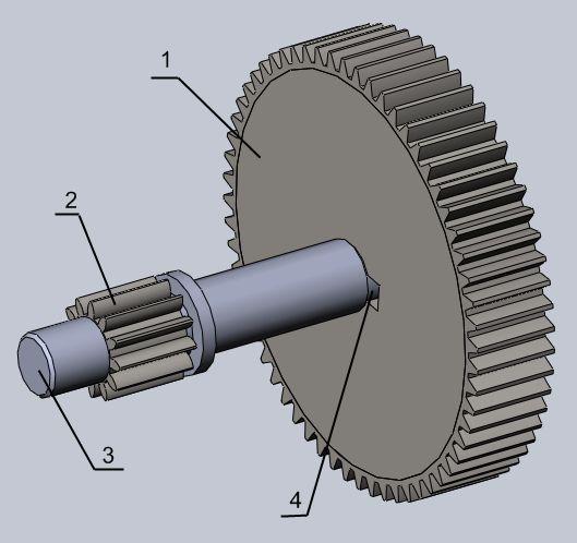 sun ; 2-output satellite; -output epicyclic internal ; 4-output carrier; 5-axis; 6-bearing. Figure 7 shows a design of the sun s which are fixed together on a shaft.