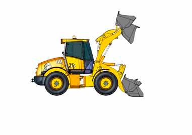 50 DIESEL ENGINE WHEEL LOADER Engine: 4 cylinder, intercooler turbo-charged, direct injection, water cooling, paper dry filter and cyclone prefilter Emissioned according to CEE 97/68 stage IIIA. Type.