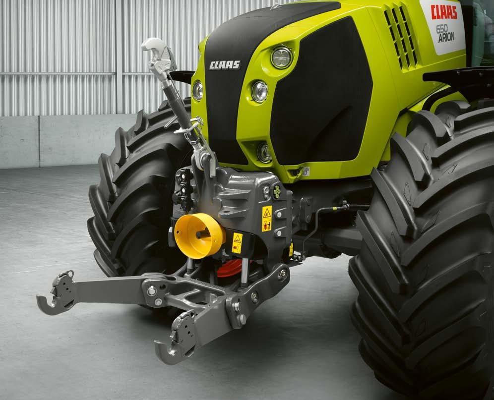 Greater versatility. More applications. Front linkage Front linkage. Precise work.