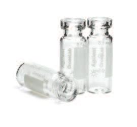 Vials and Closures (Continued) 2 ml (11 mm) Crimp Top Glass Vials Clear 100/pk 8010-0002 Clear, write-on spot 100/pk 60180-502 C4011-1W 2-CV 11 09 0476 8010-0001 1000/cs 8010-0170 Amber, write-on