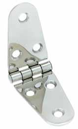SION 14 - INS 8606 & ( % * ) inge - Strap Stainless Steel $ ) MRI 316 Stainless Steel - Polished oles to suit M5 countersink
