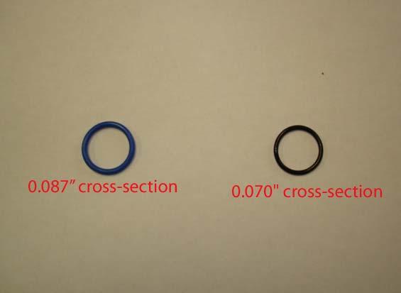 letter delta (triangle)) (see picture 1) b) Black O-ring, with 0.070" cross-section (see picture 3) 2.