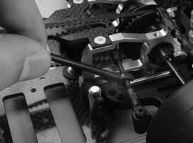 ADJUSTING TOE C-HUB SUSPENSION FRONT TOE Increase (more front toe-in) LENGTHEN both front steering rods equally. Decrease (less front toe-in) SHORTEN both front steering rods equally.