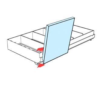 Refer to the rail report for positioning of each Insert Tray.