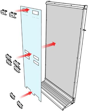 4. BACKWALL INSTALLATION Locate the following items in the cartons on the pallet: Backwall Installation Template Backwall Brackets eclipse cosmetic wall installation guide Backwall Panels Backwall