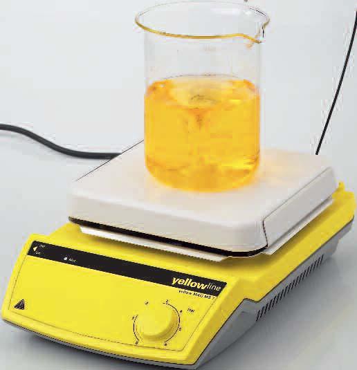 MSH basic Magnetic stirrer with stainless steel heating plate Stirring quantity (H 2O) 5 L Temperature range RT 350 ºC Speed range 0 Heat output 400 W Heating plate surface Ø 125 mm 160 x 210 x 105