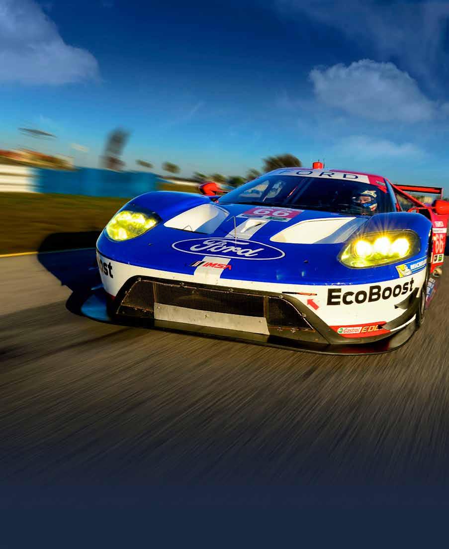 2 THE BIG STORY The biggest story in 2016 motorsports kickedoff in June 2015 when Ford unveiled the new GTE Pro class Ford GT and announced its plan to return to Le Mans in 2016.