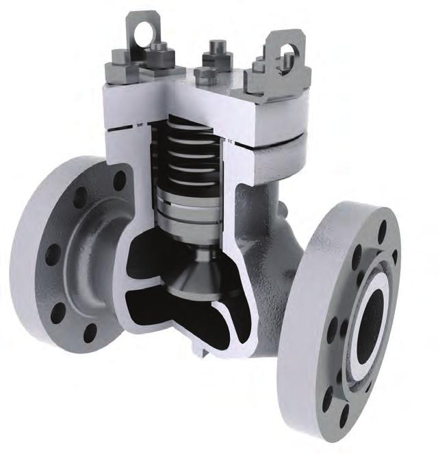 VALVES & MEASUREMENT TOM WHEATLEY Piston Check Valves FEATURES Easy access to all valve internal parts through cover Spring provides positive closure Orifice controls closing speed of piston,