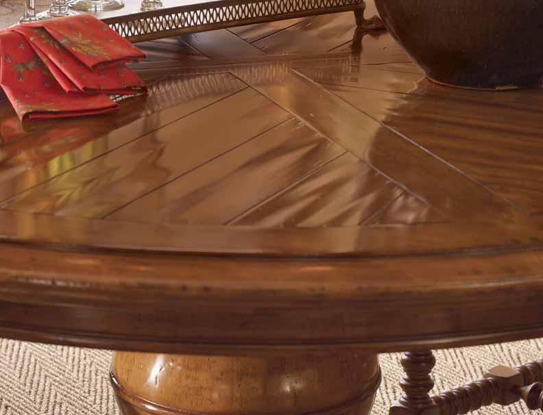 The soft undulation on the top of the Coronado Dining Table is evidence that each piece is individually