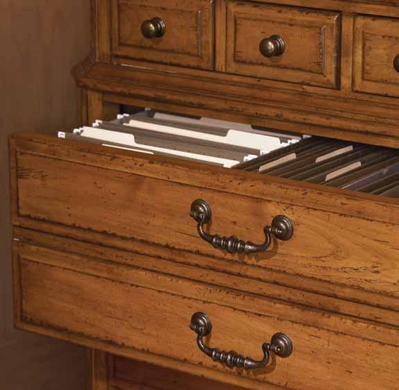 At forty inches in height, the Chambray File Chest has the commanding look of a hall chest or a single dresser.