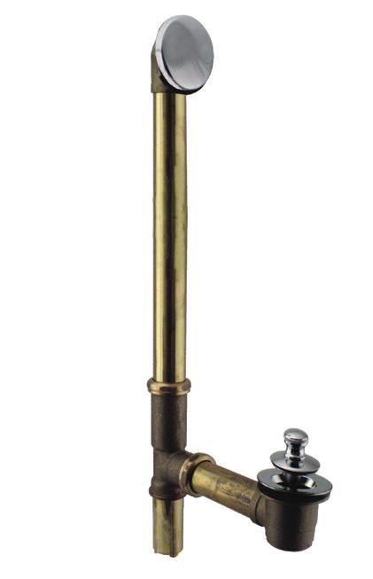 D325H (792A-4) 9-1/2 (112912171) 14 (792-C) Brass Waste & Overflow SPECIFICATION SHEET 2-hole overflow, tip toe closure - Finished Trim Only D980R D98-RING 1/4-20 UNC-2A (792W4) (792-CS) D3322 or