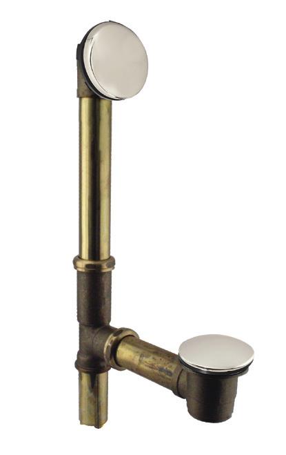 D3H WESTBRASS Fine Decorative Plumbing Since 1935 22-1/2 (792A-4) 18-1/2 (1121812171) (792-C) Meets Brass ADA Waste & Requirements Overflow SPECIFICATION SHEET for Accessability 2-hole overflow, pull