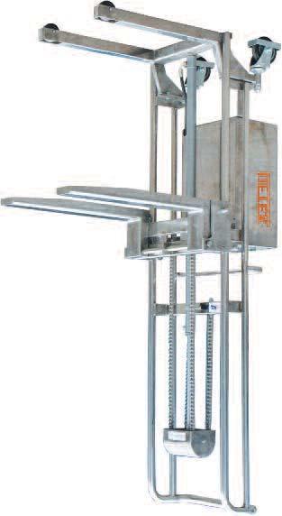Manual Fork/Platform Stackers Capacity: 400kg Foot pump hydraulic lift 125mm lockable castors Maximum Lift Height: 1500mm